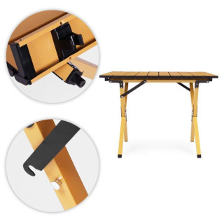 Összecsukható kempingasztal táskával - 60x60 cm