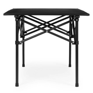 Összecsukható fekete kempingasztal táskával - 95x55 cm