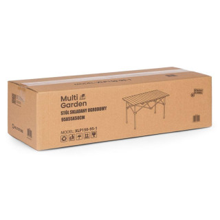 Összecsukható fekete kempingasztal táskával - 95x55 cm