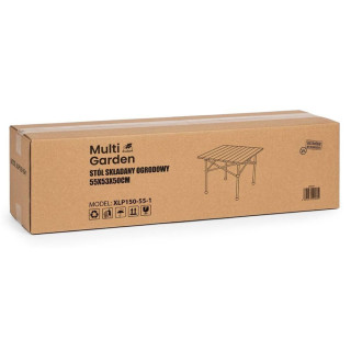 Fekete összecsukható kempingasztal táskával - 53x55 cm