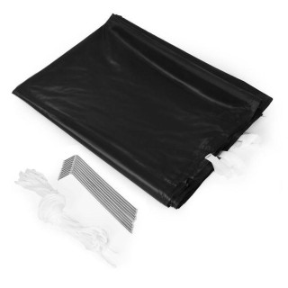 Fekete, önösszecsukható kerti sátor - 3x6 m -