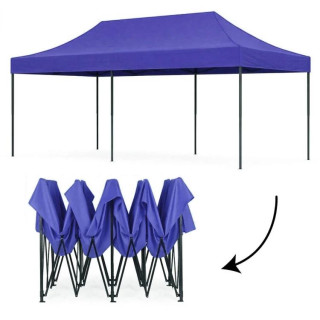 Önbeálló kék kerti sátor - 3x6 m -