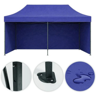 Önbeálló kék kerti sátor - 3x6 m -