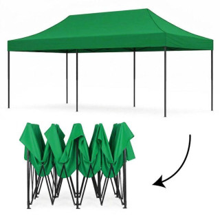 Kerti zöld felállítható sátor - 3x6 m