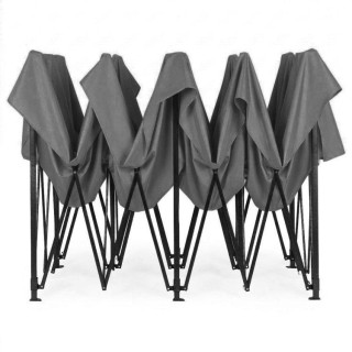 Szürke, önösszecsukható kerti sátor - 3x6 m -