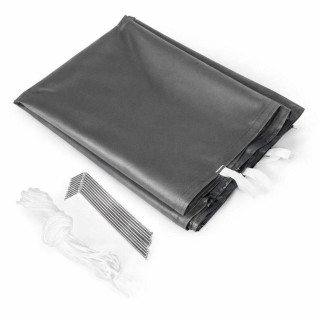 Szürke, önösszecsukható kerti sátor - 3x6 m -