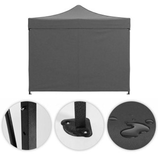 Automatikus szürke kerti pavilon - 3x3 m -