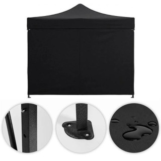 Kerti fekete automata pavilon - 3x3 m -