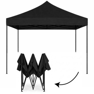 Kerti fekete automata pavilon - 3x3 m -