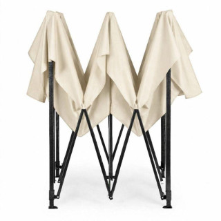 Bézs színű, automata kerti pavilon - 3x3 m -