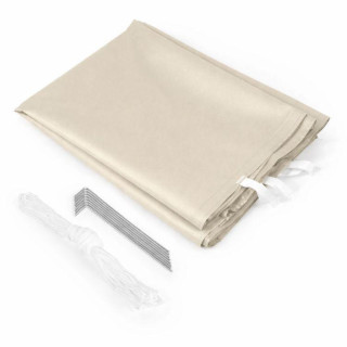 Bézs színű árusító stand - 3x3 m