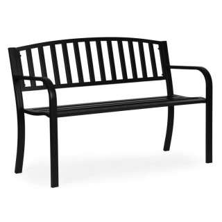 Kerti fém pad háttámlával