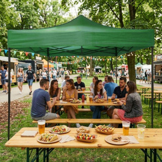 Zöldtető fedés kerti pavilonhoz - 3x3 m -