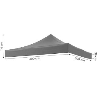 Tetőfedés kerti pavilonhoz - 3x3 m