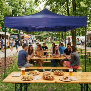 Kék tetőtakaró kerti pavilonhoz - 3x3 m -