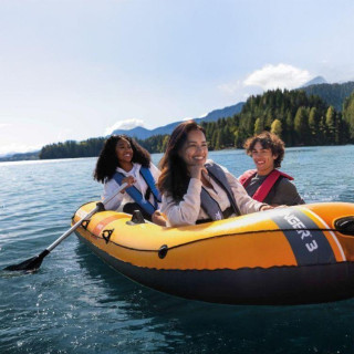 Háromszemélyes felfújható csónak Challenger 3 + pumpa + 2 evező