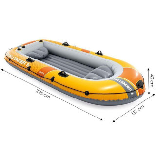 Háromszemélyes felfújható csónak Challenger 3 + pumpa + 2 evező