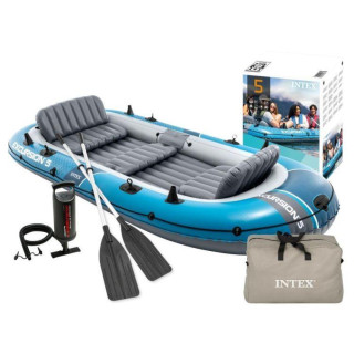 Öt személyes felfújható csónak Excursion 5 + pumpa + 2 evező + táska
