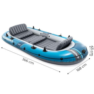 Öt személyes felfújható csónak Excursion 5 + pumpa + 2 evező + táska