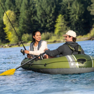 Seahawk 2 kétszemélyes felfújható csónak + pumpa + 2 evező