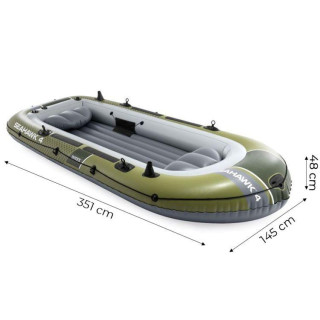 Négyüléses felfújható csónak Seahawk 4 + pumpa + 2 evező