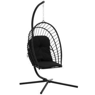 Fekete függőszék ERIS összecsukható