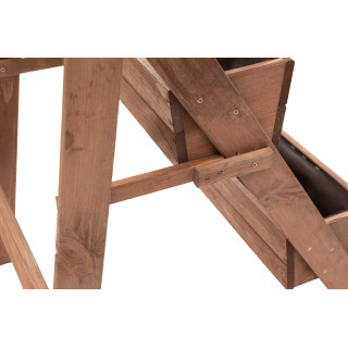 Impregnált, háromszintes fa virágcserép