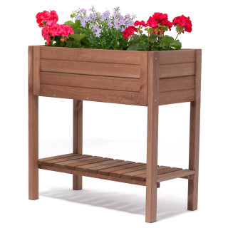 Impregnált fa virágtartó/virágcserép - 39x79x79cm