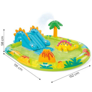 Vízi játszótér dinoszauruszokkal