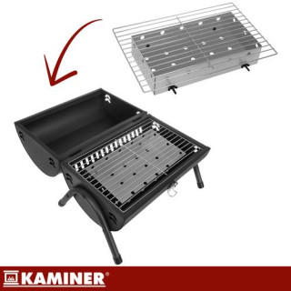 Turisztikai kerti grill Kaminer 38x30x40 cm