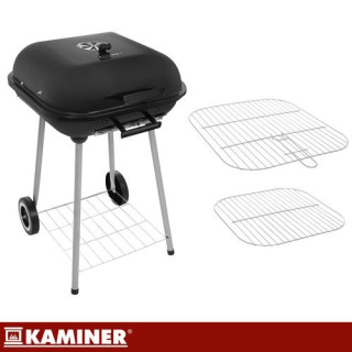 Kerti grillsütő fedéllel 53x77x46 cm Kaminer