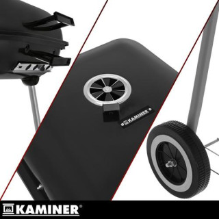 Kerti grillsütő fedéllel 53x77x46 cm Kaminer