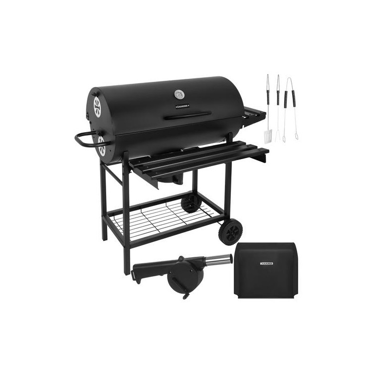 Kerti grillsütő fedéllel 108x67x96 cm Kaminer