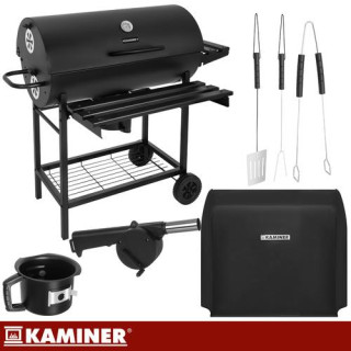 Kerti grillsütő fedéllel 108x67x96 cm Kaminer