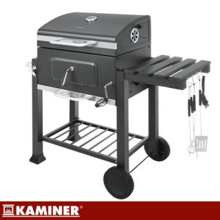 Kerti grill fedővel 116x70x110cm Kaminer