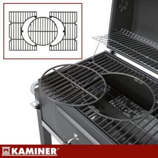 Kerti grill fedővel 116x70x110cm Kaminer