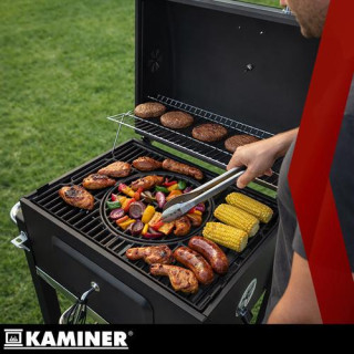 Kerti grill fedővel 116x70x110cm Kaminer