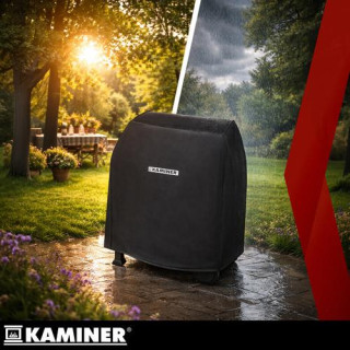 Kerti grill fedővel 116x70x110cm Kaminer