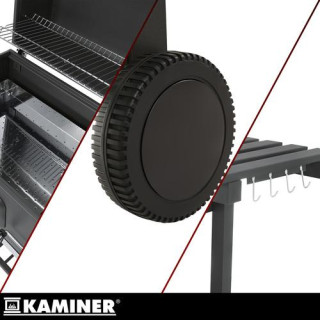 Kerti grill fedővel 116x70x110cm Kaminer