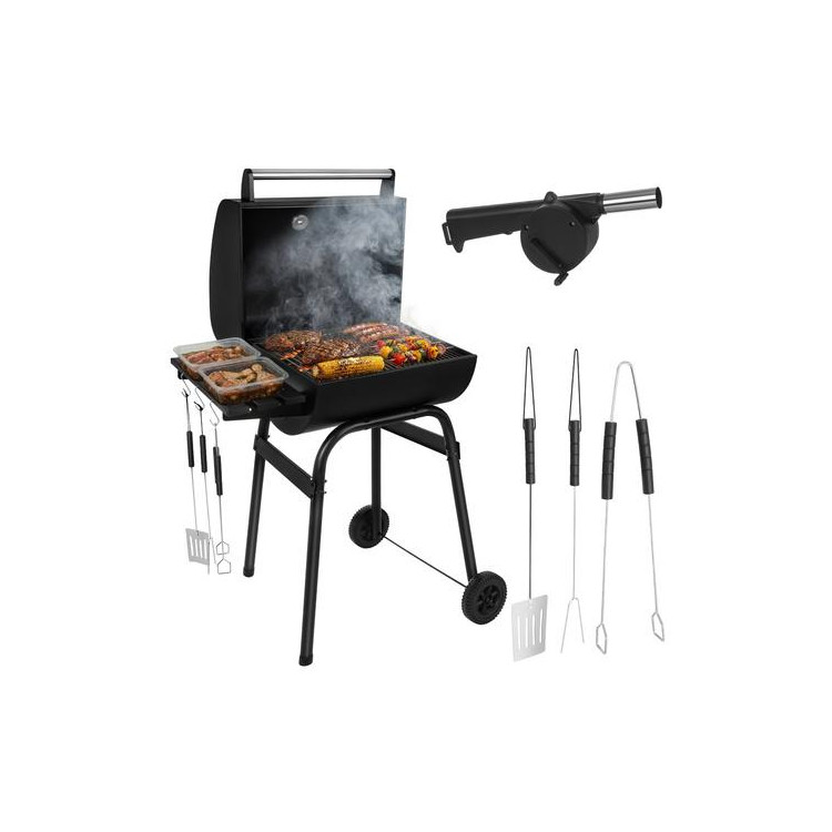 Kerti grillsütő fedéllel 82x51x117 cm Kaminer