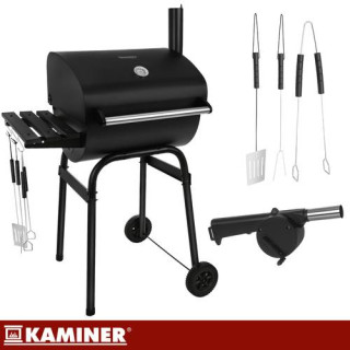 Kerti grillsütő fedéllel 82x51x117 cm Kaminer