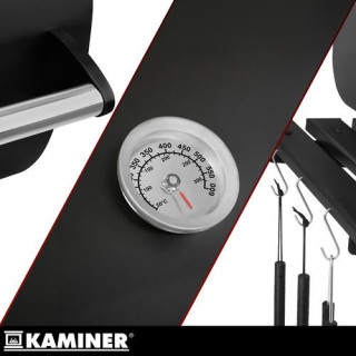 Kerti grillsütő fedéllel 82x51x117 cm Kaminer