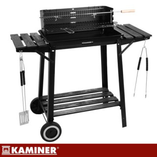 Kerti grill nyárssal 93x41x86 cm Kaminer