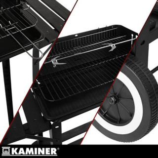 Kerti grill nyárssal 93x41x86 cm Kaminer