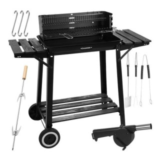 Kerti grill nyárssal 93x41x86 cm Kaminer