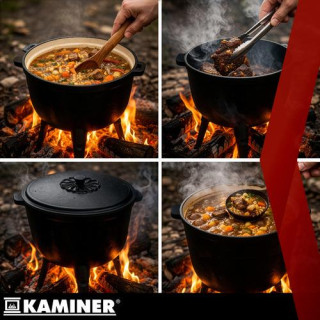 Zománcozott öntöttvas vízforraló Kaminer - 8 L