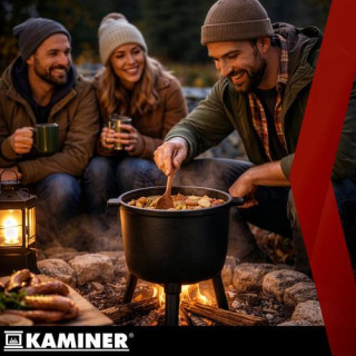 Zománcozott öntöttvas vízforraló Kaminer - 8 L