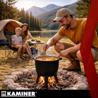Zománcozott öntöttvas vízforraló Kaminer - 8 L
