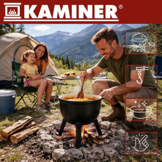 Zománcozott öntöttvas kazán Kaminer - 10 L