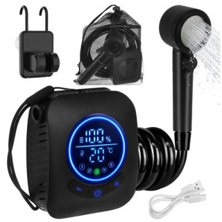 Utazó zuhany 8000 mAh-s akkumulátorral